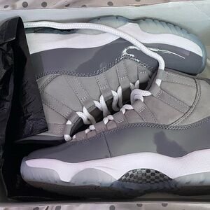 Jordan Women's Sneakers in Gray and White